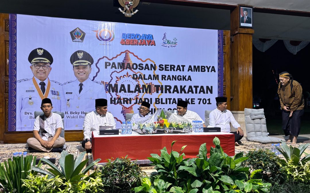 Pemerintah Kabupaten Blitar Menggelar Malam Tirakatan Dalam rangkaian Hari Jadi Blitar ke 701