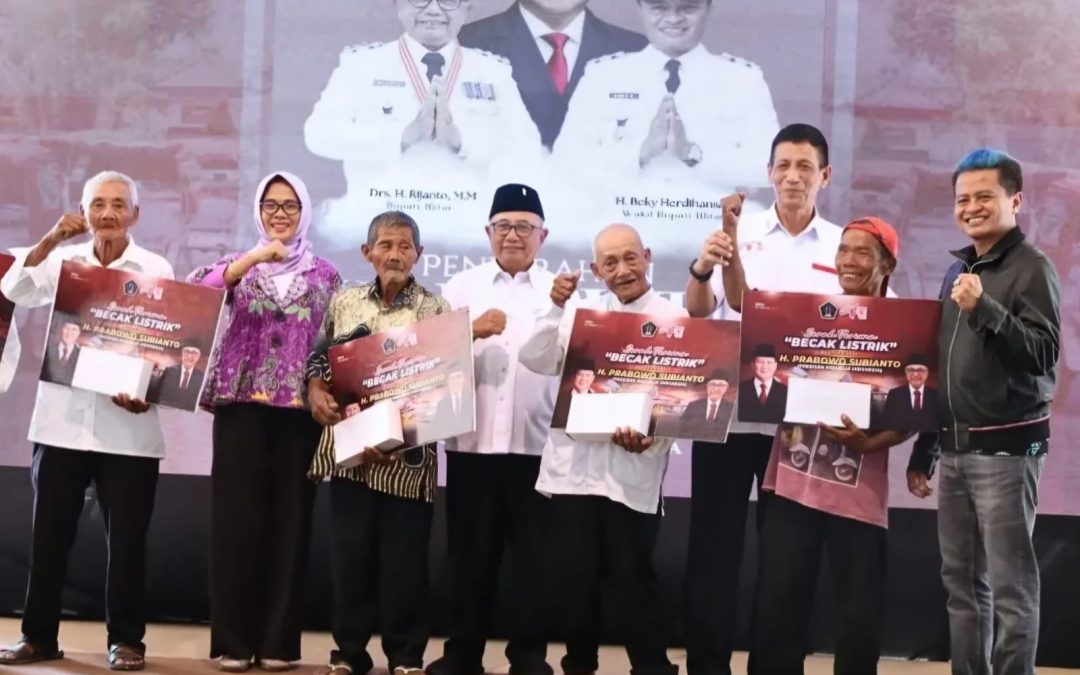 Pemkab Blitar Apresiasi Bantuan 200 Becak Listrik bagi penarik Becak