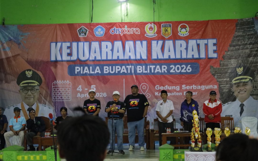 Bupati Blitar Buka Kejuaraan Karate Piala Bupati Cup 2026, Tekankan Pentingnya Sportivitas dan Karakter