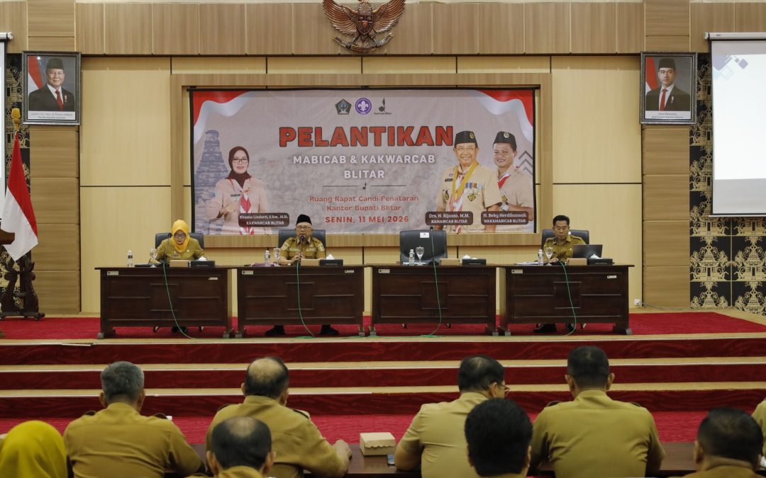 Gerakan Pramuka Blitar Lakukan Pelantikan Ketua Kwartir  dan Ketua Mabicab