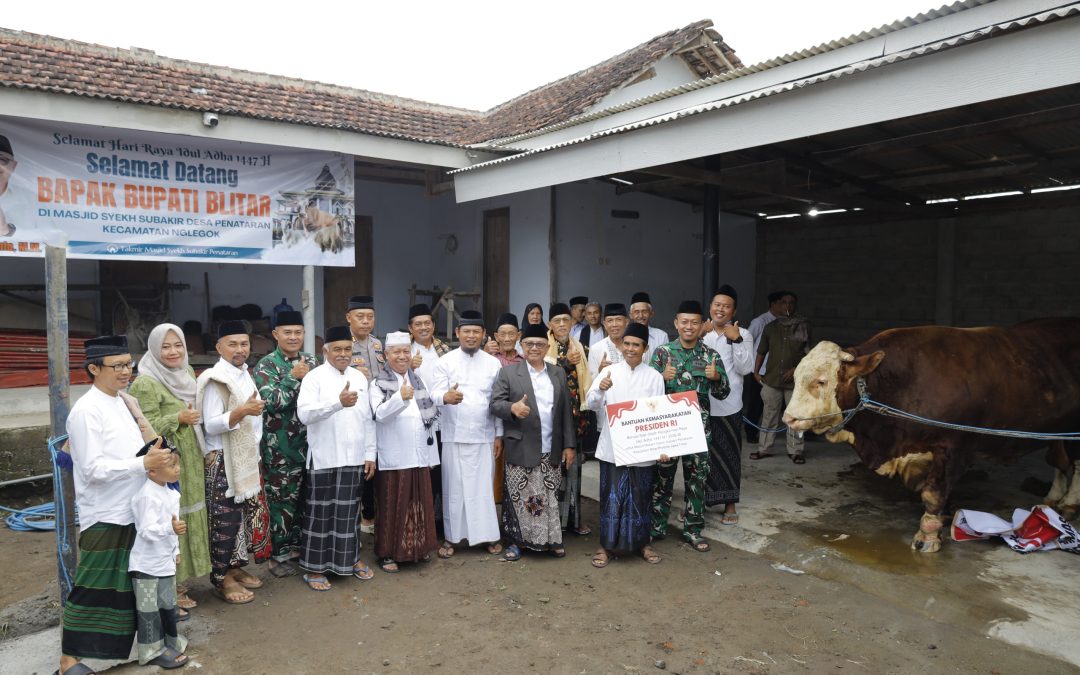Bupati Blitar dan Wakil Bupati Blitar Laksanakan Salat Idul adha 1447 Hijriah Bersama Masyarakat Kabupaten Blitar