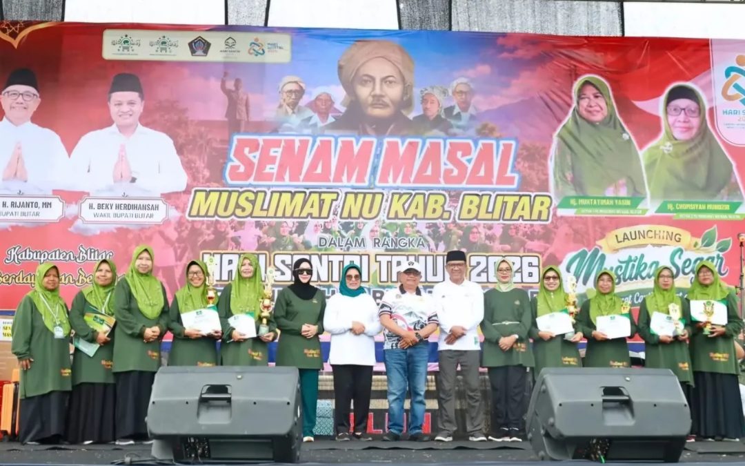 Pemkab Blitar Resmi Launching Senam Mustika Segar Muslimat NU dalam Rangka Hari Santri Nasional 2026